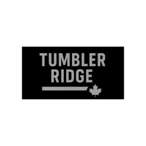 Tumbler Ridge Bumper Sticker — Tumbler Ridge Bumper Sticker — 100% of the profits will be donated