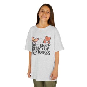 Kids Butterfly Effect of Kindness T-Shirt National Pink Shirt Day (Front Design Only)