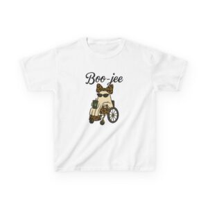Boo-jee Wheelchair Ghost Kids Tee  Leopard-Print Halloween Disability Pride Shirt, Accessible Halloween Gift T Shirt