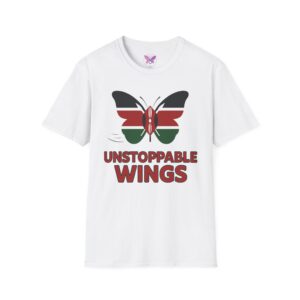 Unstoppable Wings T-Shirt, Butterfly Tee, Kenyan Pride Shirt, Unisex Graphic Tee, Kenya Flag Butterfly Tee,   Heritage Tee Gift Comfort Fit