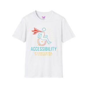 Accessibility Superhero Tee Disability Awareness, Disability Pride, Rights Advocacy, Adaptive Wheelchair, Essential  Empowerment Shirt