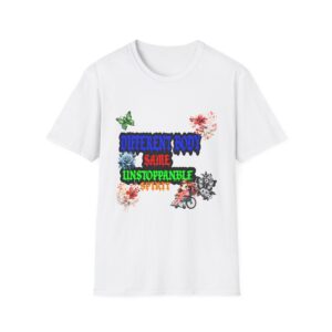 Different Body, Same Unstoppable Spirit -Disability Empowerment Unisex Tee, Graphic Casual Wear, Gifts for Friends, Motivational Quote Shirt