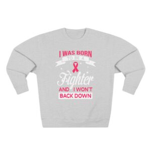 Pink Ribbon Breast Cancer Shirt, Fighter Survivor Sweatshirt Awareness Gift for Women, Inspirational Cancer Support Shirt Gift for Survivors