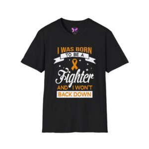 Orange Ribbon Awareness T-Shirt  Leukemia, MS, Kidney Cancer Support, ADHD, Self-Harm Prevention, Survivor Motivational Tee, Gift