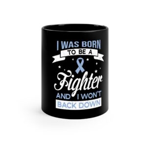 Periwinkle Ribbon Awareness 11 oz Mug  Eating Disorders, Acid Reflux & IBS Support  Motivational Coffee Cup