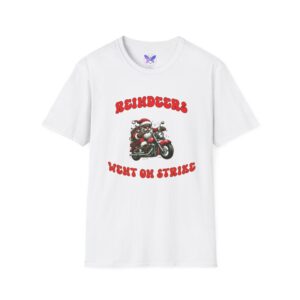 Funny Holiday T-Shirt, Reindeer Tee, Christmas Gift, Unisex Graphic Shirt, Holiday Humor Apparel, Festive Casual Wear