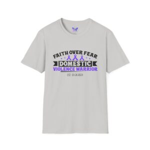 Personalized Domestic Violence Survivor T-Shirt, Awareness Tee, Warrior Shirt, Freedom Date, Milestone Tee, Unisex Softstyle Shirt