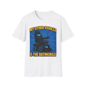 My Other Vehicle Is the Batmobile-Disability Pride Tshirt, Superhero Humor Tee, Wheelchair Tee, Powerchair Shirt, Adaptive Clothing