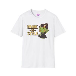 Girl Frank N Style Unisex Softstyle T-Shirt, Halloween Tee, Cute Monster Shirt, Gift for Friends, Spooky Season Apparel