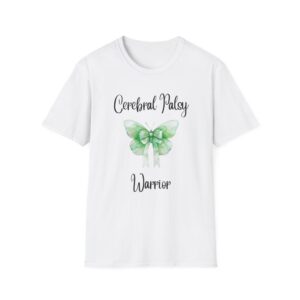 Cerebral Palsy Warrior  Awareness T-Shirt Green Butterfly Tee for Fighters, Advocates, Disability Tee, Fundraisers, Empowerment Tee