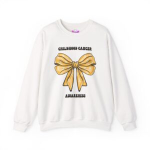 Childhood Cancer Gold Ribbon  Sweatshirt -Awareness Sweatshirt, Advocacy Apparel, Fundraiser Gift, Cancer Awareness, Survivor Support