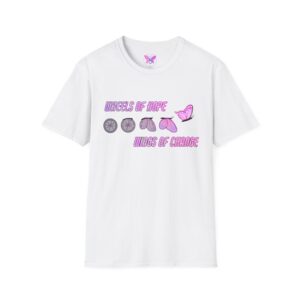Wheels of Hope Unisex Softstyle T-Shirt, Inspirational Tee, Casual Wear, Gift for Friends, Everyday Comfort, Positive Vibes