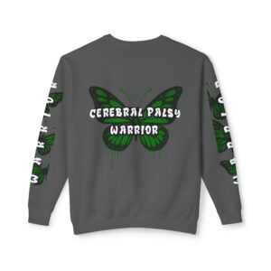 Adult CEREBRAL PALSY WARRIOR Sweatshirt Awareness Apparel by Butterfly Dreams On Wheels