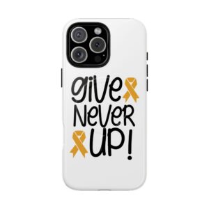 Childhood Cancer Awareness Tough Phone  Unique Gift, Strong Durable Case, Perfect for Parents, Advocacy Support Unique Protection