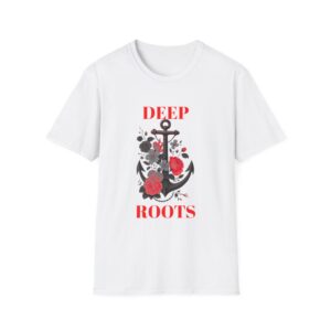 Deep Roots Anchor T-Shirt -Nautical Strength Tee, Ocean Lovers Anchor Design Unisex Graphic Tee, Casual Wear, Gift for Sailors, Summer Tee