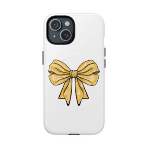 Yellow Bow Phone Case -Cancer Awareness, Every Child Matters, Unique Gift, Strong Durable Case, Perfect for Parents, Advocacy Support