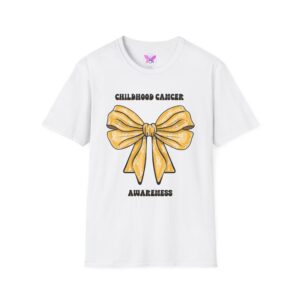 Childhood Cancer Awareness Shirt Gold Ribbon T-Shirt | Awareness Shirt, Pediatric Cancer Support Tee for Kids and Adults Unisex Fundraiser