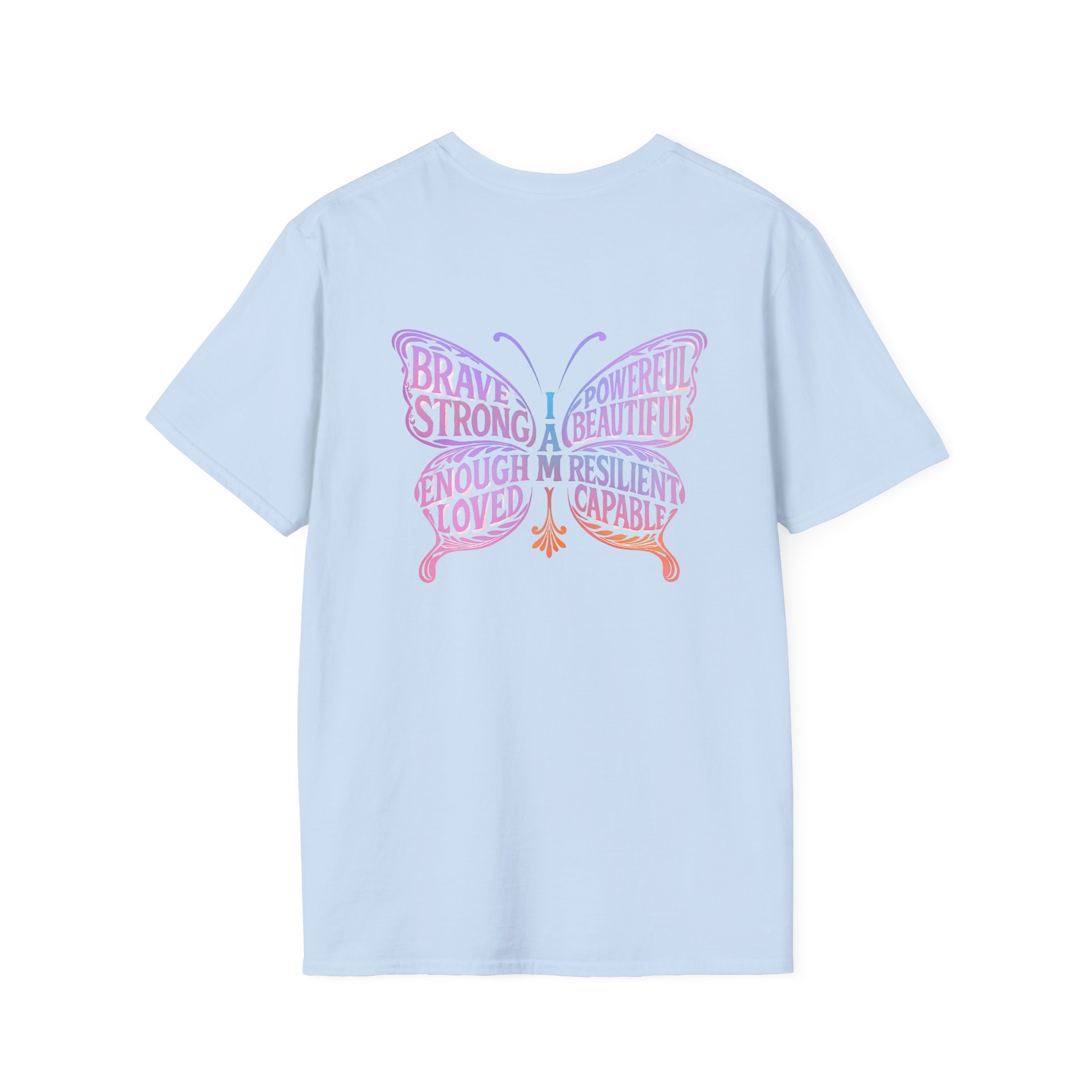 Butterfly Empowerment T-Shirt | Unisex Softstyle Tee | Inspirational Gift for Her, Brave & Strong Tee, Nature Lover Apparel, Butterfly - Image 38