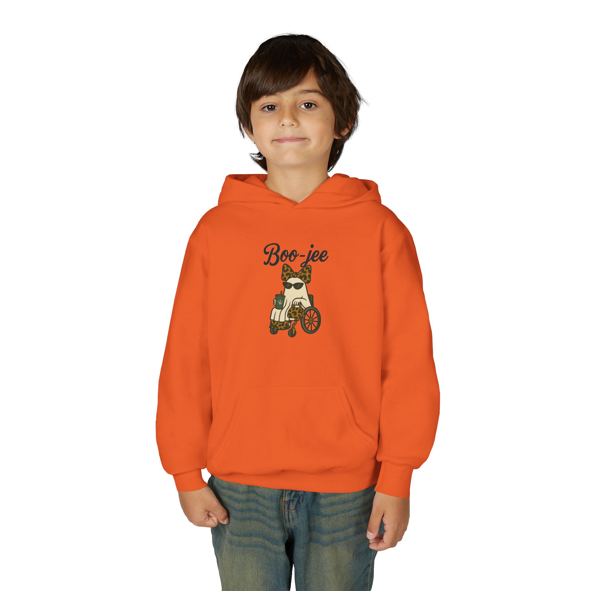 Youth Boojee Wheelchair Hoodie Bougie Ghost Design, Leopard Print Inspired Ghost Design, Sweatshirt - Image 11