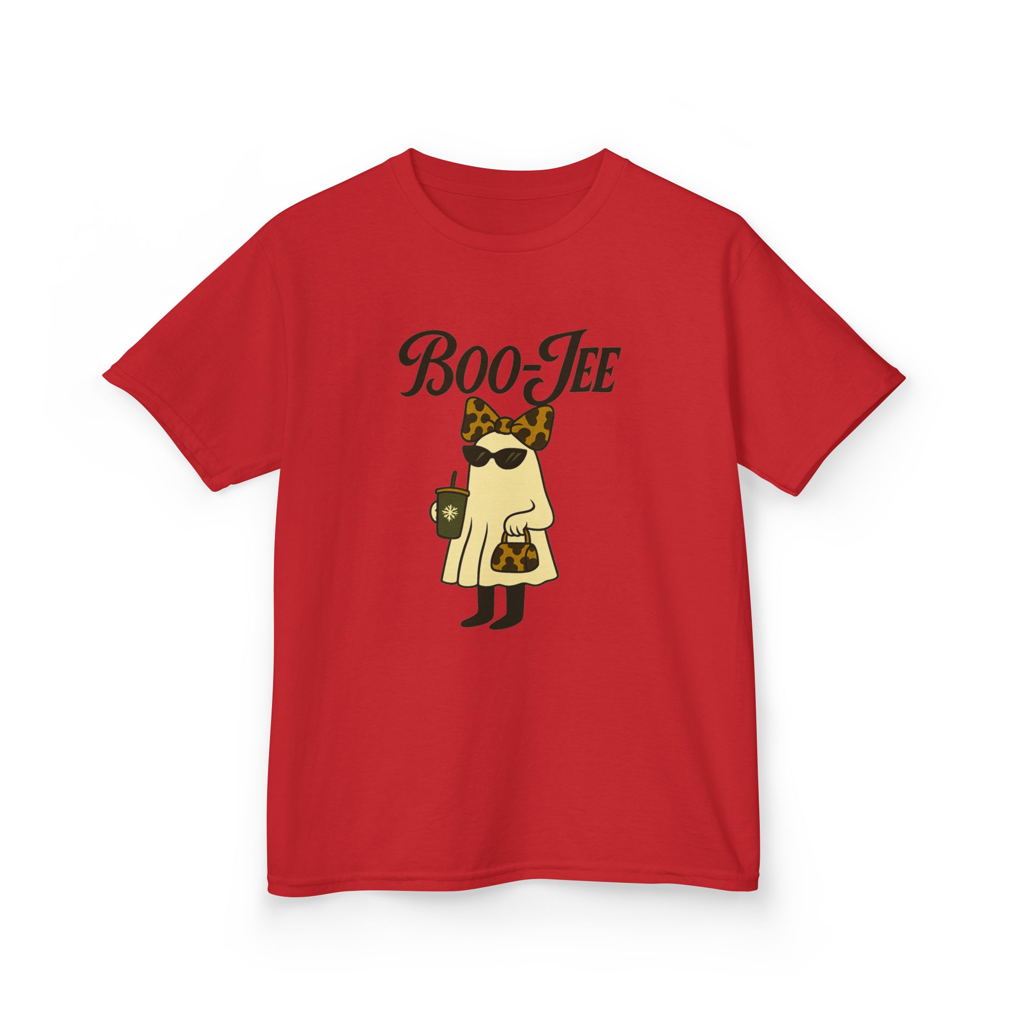 Halloween shirt, Boo Jee Leopard Print Ghost Tshirt, Halloween Coffee Ghost Shirt, Boujee Ghost Hoodie,Spooky Season Tee,Coquette Ghost - Image 15