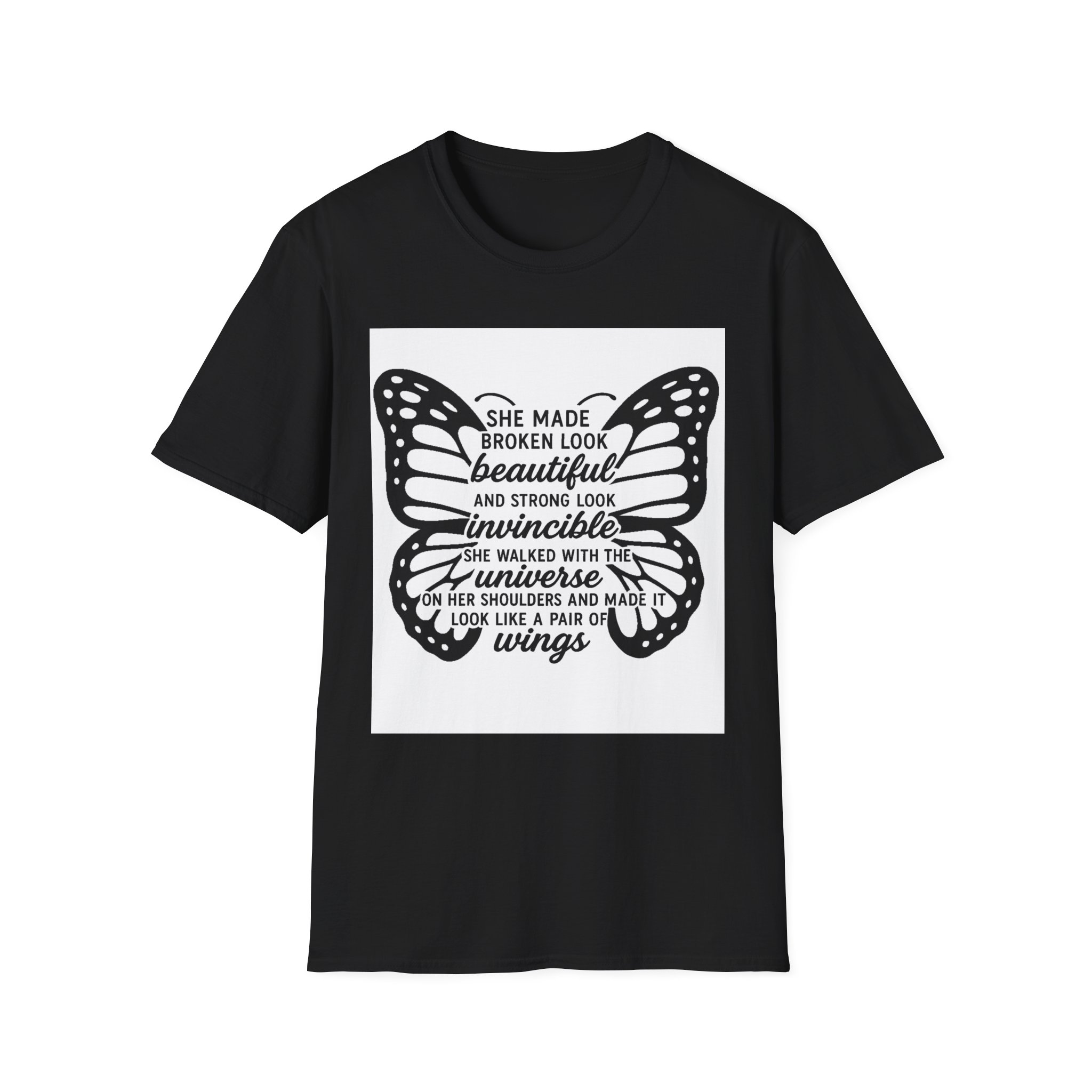She Made Broken Look Beautiful Tee Empowerment Tee for Women, ideal gift for survivors, warriors, Resilience, Grace, and Transformation - Image 5