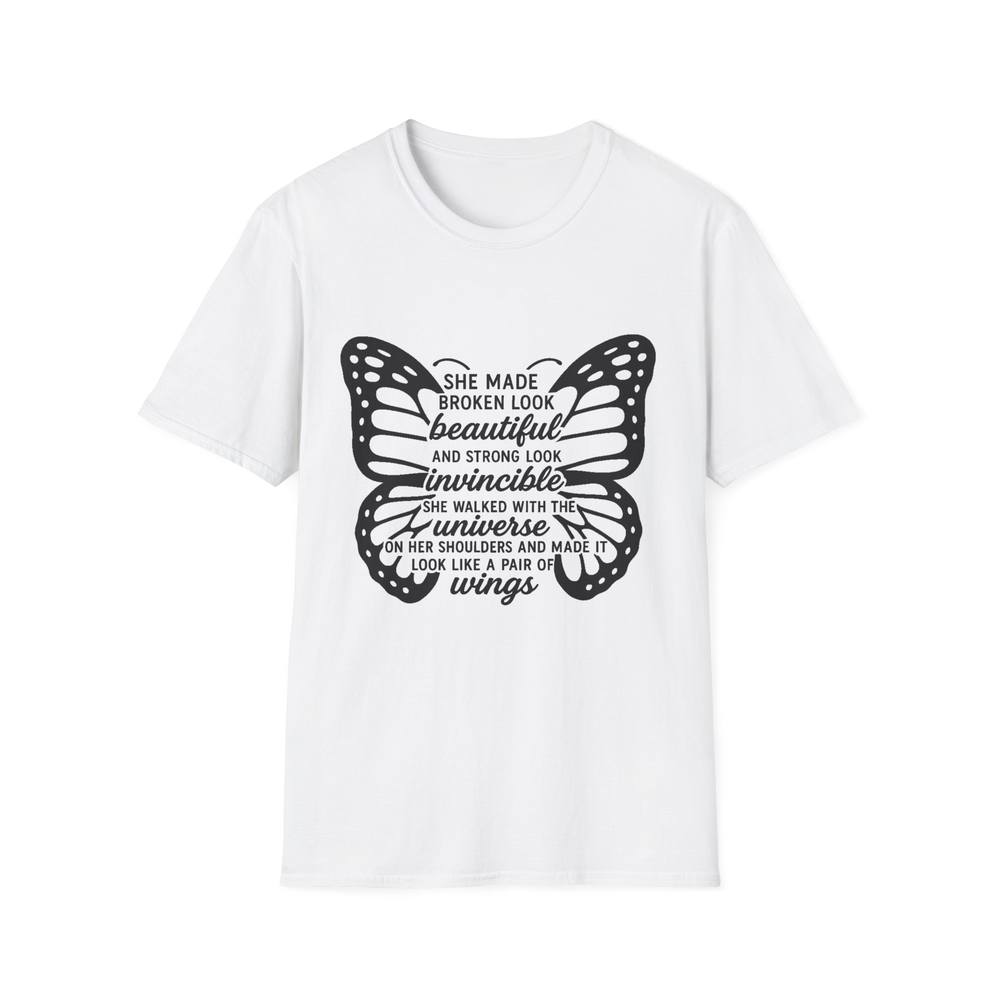 She Made Broken Look Beautiful Tee Empowerment Tee for Women, ideal gift for survivors, warriors, Resilience, Grace, and Transformation