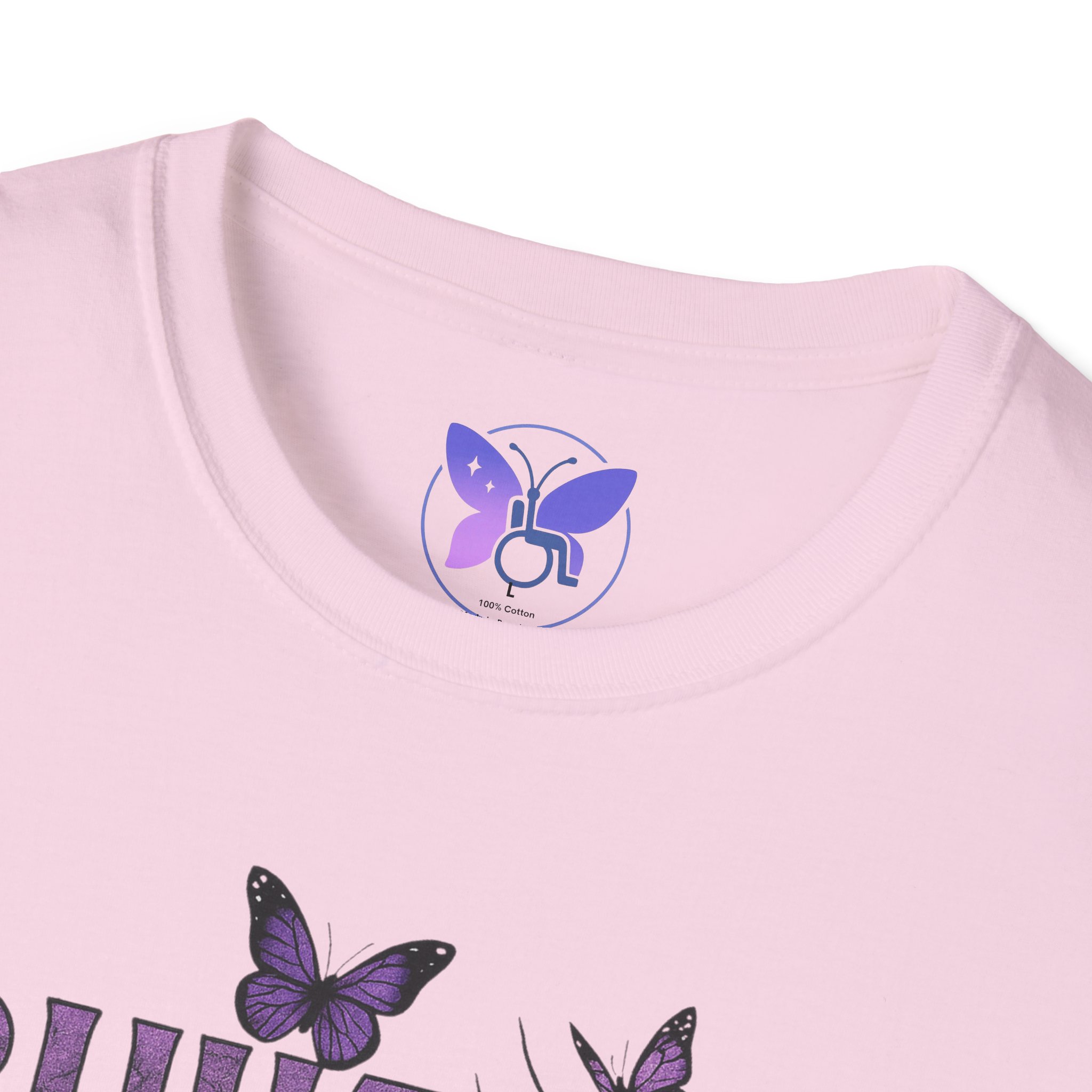 Built From Broken T-Shirt Purple Butterfly Face Graphic Tee Mental Health Awareness Recovery - Image 19