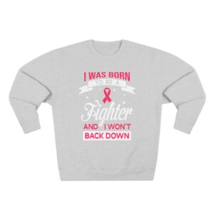 Pink Ribbon Breast Cancer Shirt, Fighter Survivor Sweatshirt Awareness Gift for Women, Inspirational Cancer Support Shirt Gift for Survivors