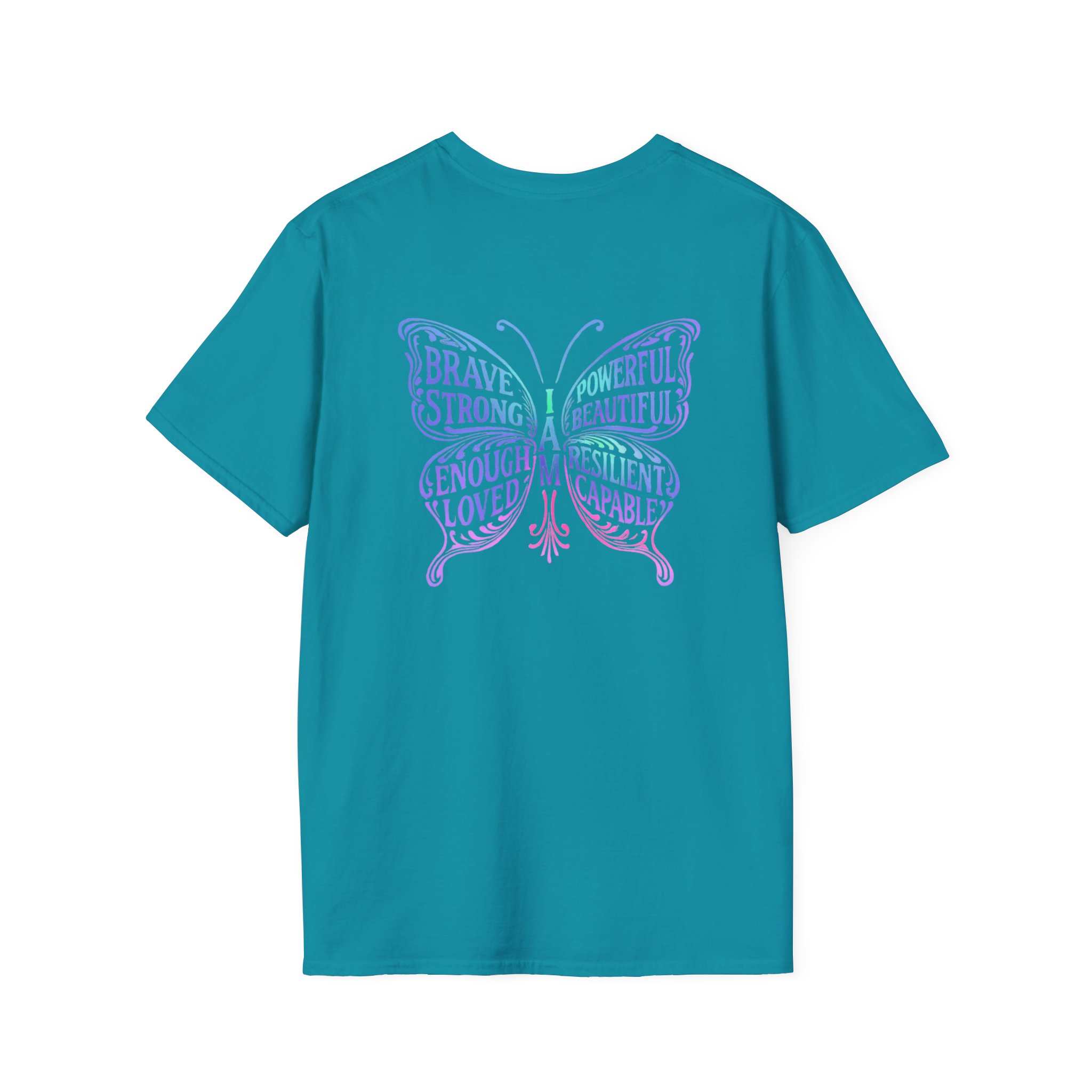 Butterfly Empowerment T-Shirt | Unisex Softstyle Tee | Inspirational Gift for Her, Brave & Strong Tee, Nature Lover Apparel, Butterfly - Image 34