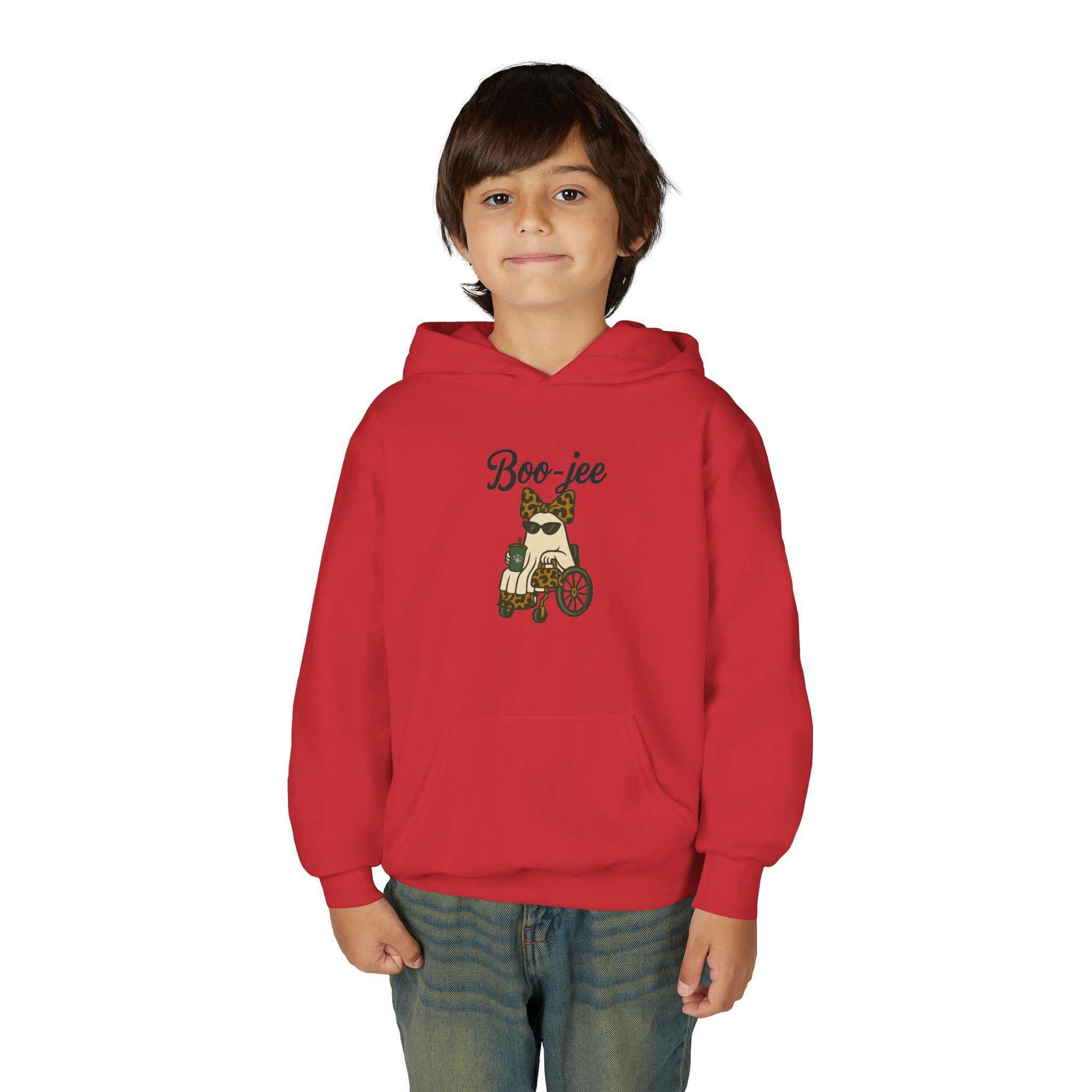 Youth Boojee Wheelchair Hoodie Bougie Ghost Design, Leopard Print Inspired Ghost Design, Sweatshirt - Image 19