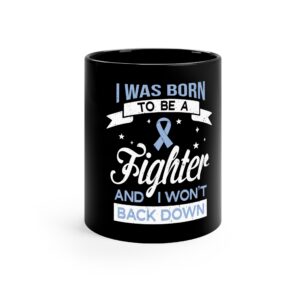 Periwinkle Ribbon Awareness 11 oz Mug Eating Disorders, Acid Reflux & IBS Support Motivational Coffee Cup