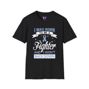 Periwinkle Ribbon Awareness T-Shirt Eating Disorders, Acid Reflux and IBS Support, Resilience Tee Awareness Ribbon, Cancer Survivor Gift