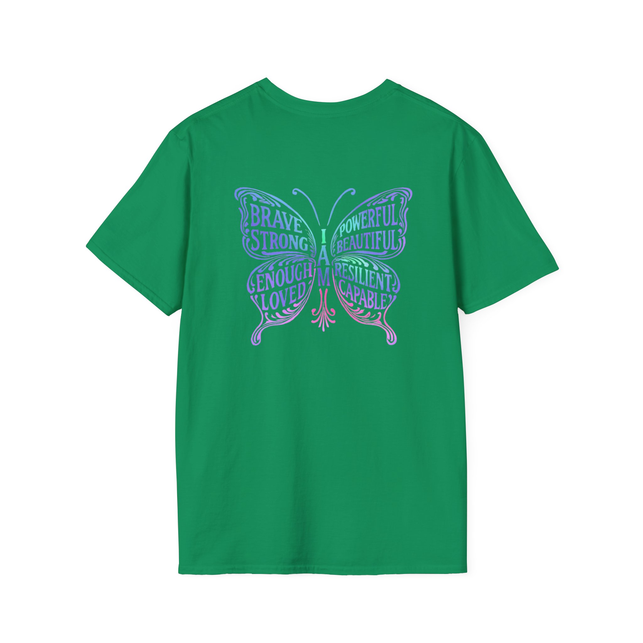 Butterfly Empowerment T-Shirt | Unisex Softstyle Tee | Inspirational Gift for Her, Brave & Strong Tee, Nature Lover Apparel, Butterfly - Image 30