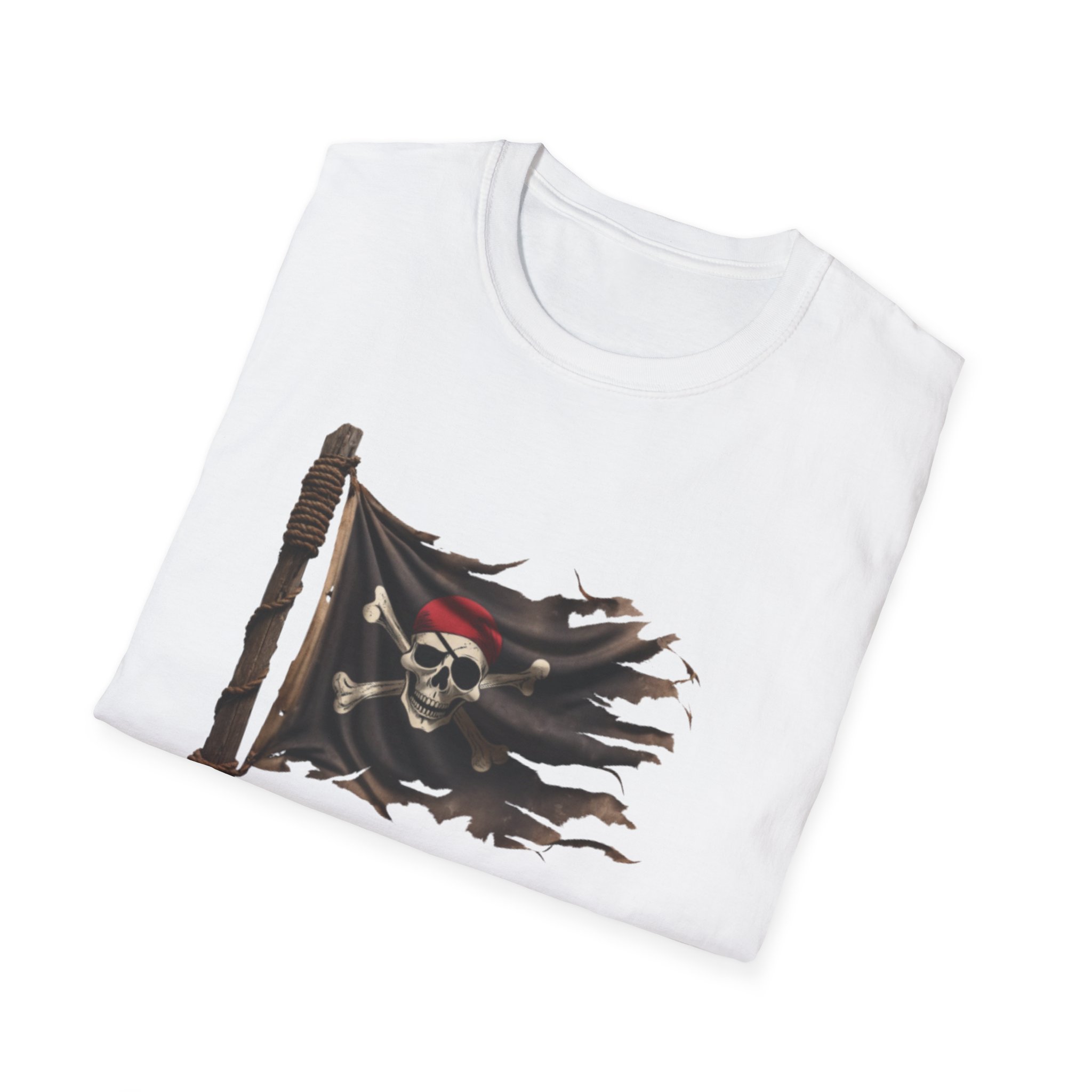 Ship Happens Pirate Flag T-Shirt -Funny Tee for Sailors and Rebels, Pirate Tee, Fun Gift , Humor Tee, Casual Wear, Adventure Apparel - Image 4
