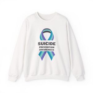 Suicide Prevention Awareness Crewneck Sweatshirt, Support Mental Health, Unisex Heavy Blend™, Casual Comfort, Gift for Awareness Events