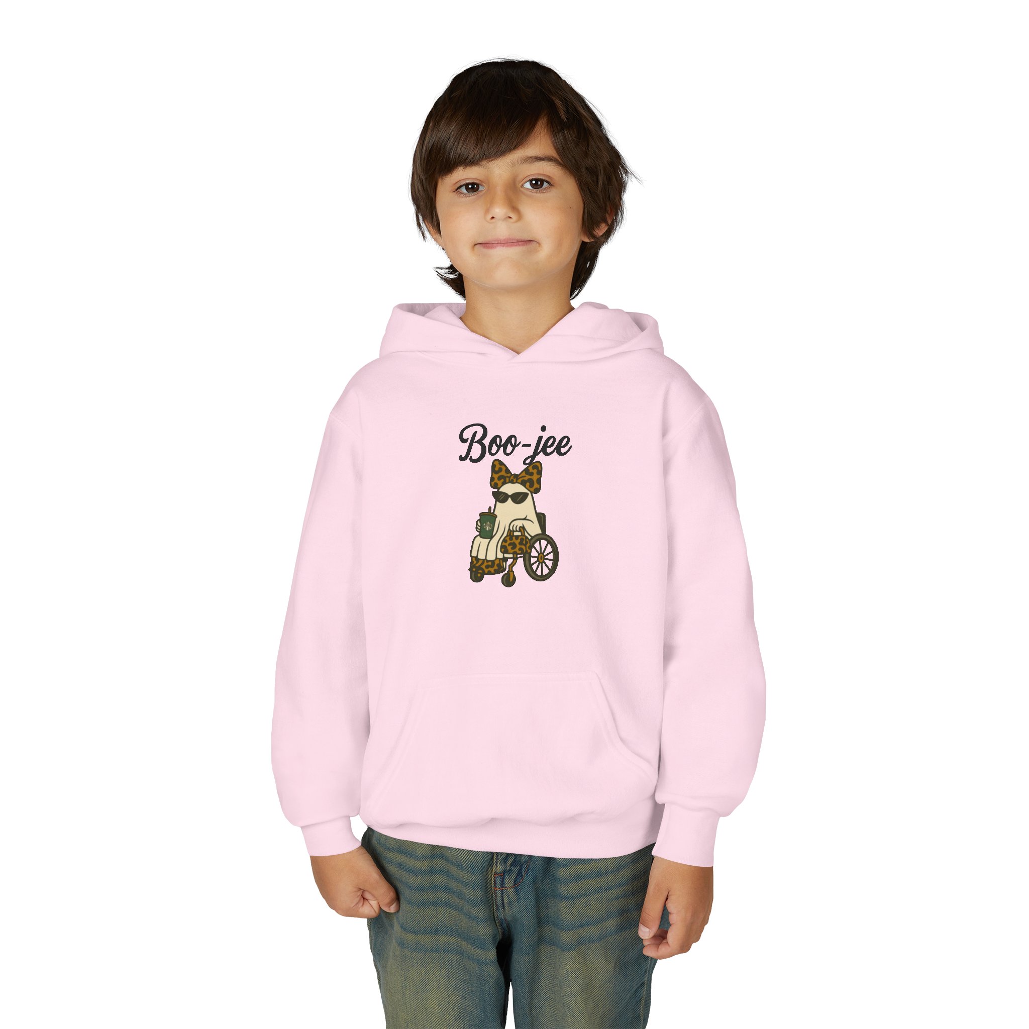 Youth Boojee Wheelchair Hoodie Bougie Ghost Design, Leopard Print Inspired Ghost Design, Sweatshirt - Image 15