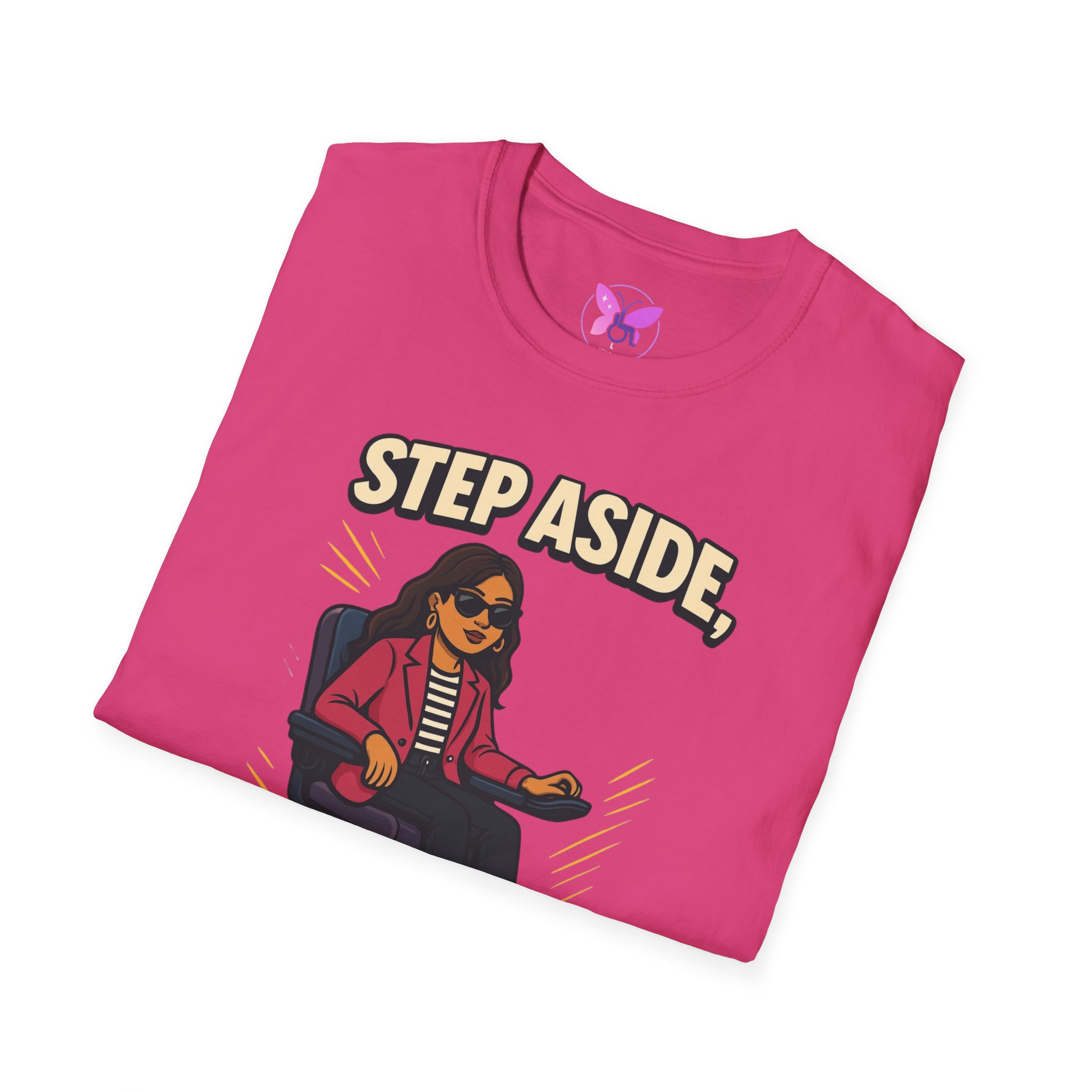 Personalized I Roll With Style Unisex Softstyle T-Shirt, Custom Disability Awareness Tee, Handicap Support Shirt, Inclusive Fashion Top, - Image 20