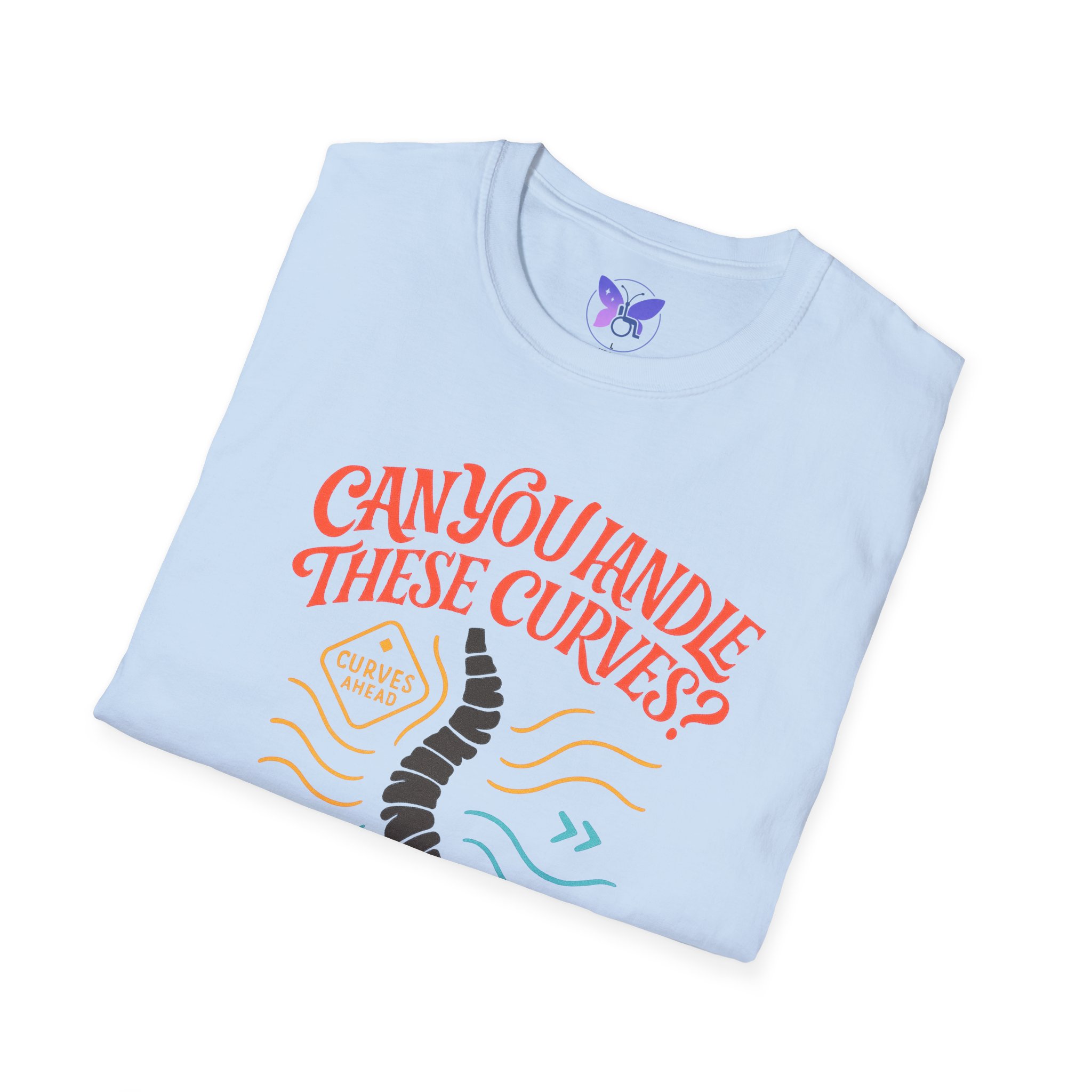 Scoliosis Awareness Can You Handle These Curves Shirt Funny Spine Tee Disability Humor Medical Condition Awareness Graphic T Shirt - Image 16