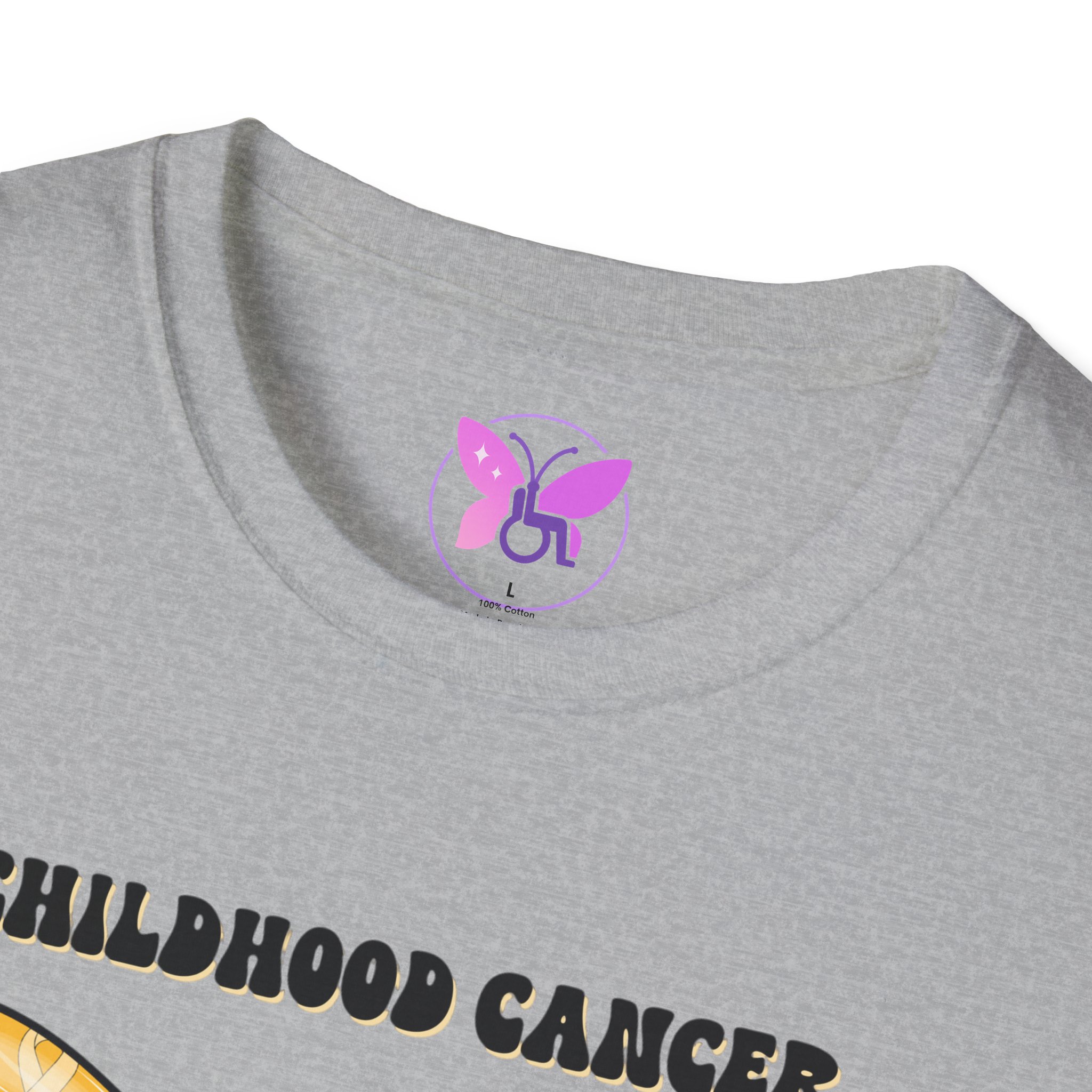Childhood Cancer Awareness Shirt Gold Ribbon T-Shirt | Awareness Shirt, Pediatric Cancer Support Tee for Kids and Adults Unisex Fundraiser - Image 11