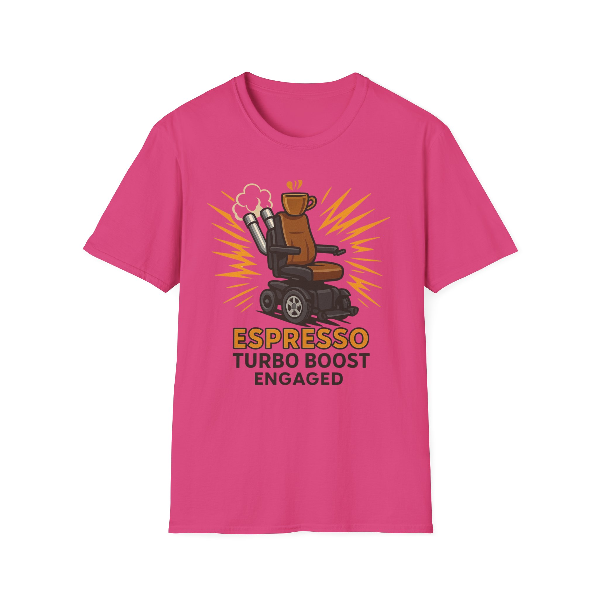 Espresso Turbo Boost Engaged Funny Wheelchair T-Shirt Caffeine and Unstoppable Vibes, Coffee Lover , Wicked Sense of Humor. - Image 45