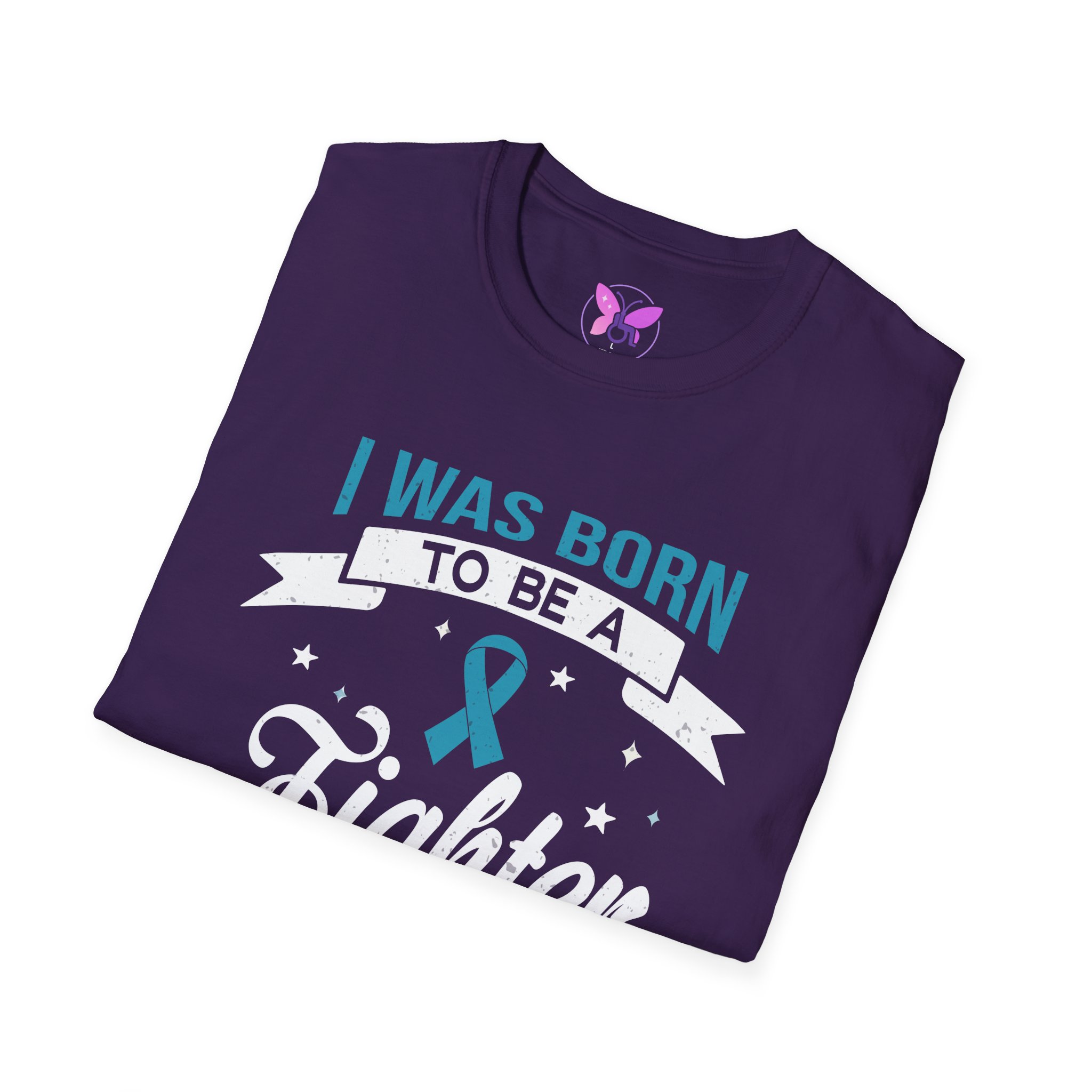 Ribbon Awareness T-Shirt Ovarian Cancer, Sexual Asault Motivational Fighter Unisex Tee| I | Resilience & Motivation Gift for Survivors - Image 20