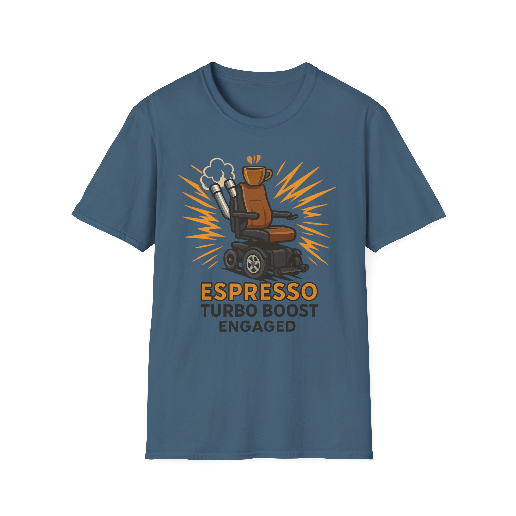 Espresso Turbo Boost Engaged Funny Wheelchair T-Shirt Caffeine and Unstoppable Vibes, Coffee Lover , Wicked Sense of Humor. - Image 29