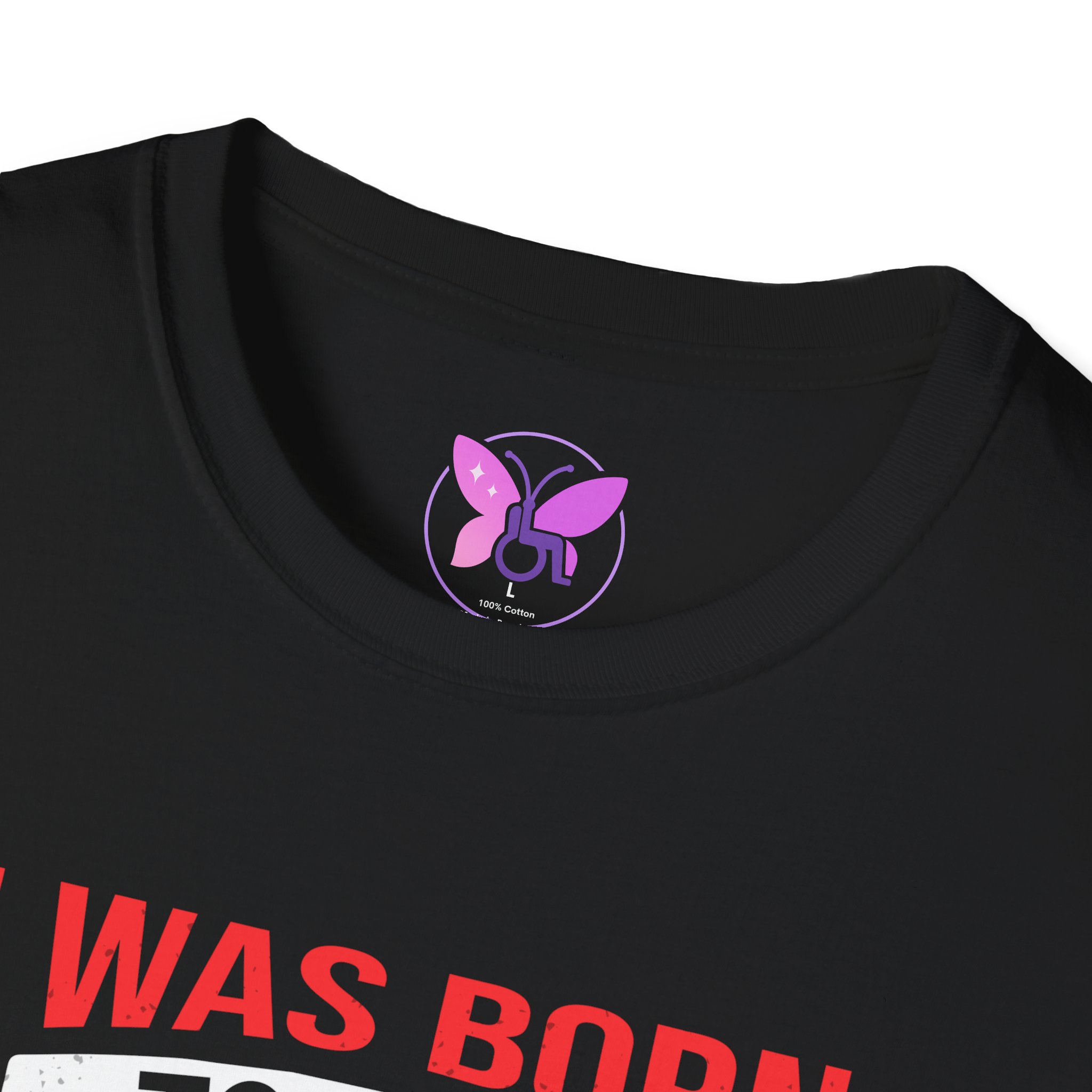 I Was Born To Be A Fighter HIV, AIDS Awareness T-Shirt Red Ribbon Support Fundraiser Tee Solidarity Gift Fighter T-Shirt, Resilience Tee - Image 3