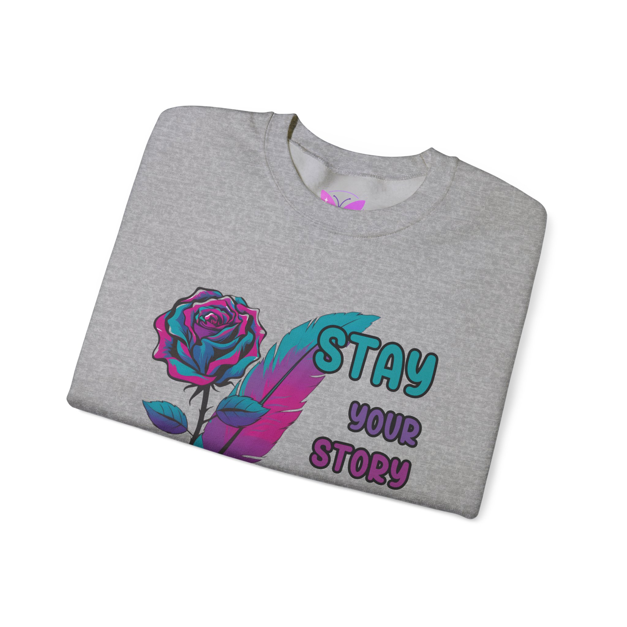 Stay Your Story is Not Over Suicide Awareness, Prevention, Motivational Crewneck, Inspirational Gift, Mental Health Awareness Sweatshirt - Image 11