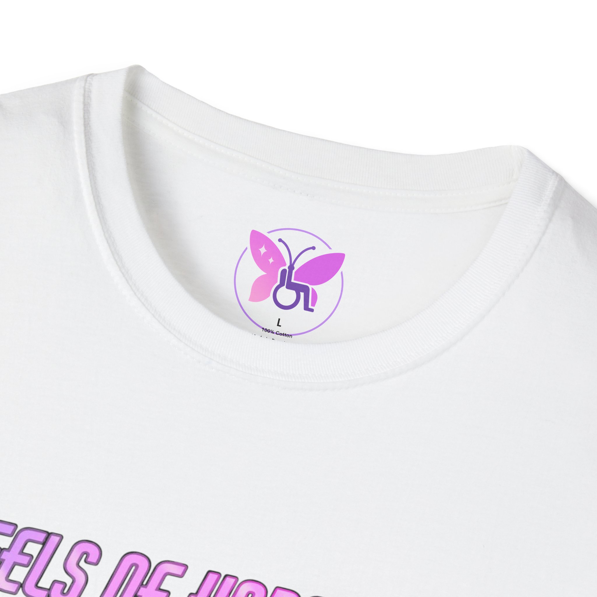 Wheels of Hope Unisex Softstyle T-Shirt, Inspirational Tee, Casual Wear, Gift for Friends, Everyday Comfort, Positive Vibes - Image 3