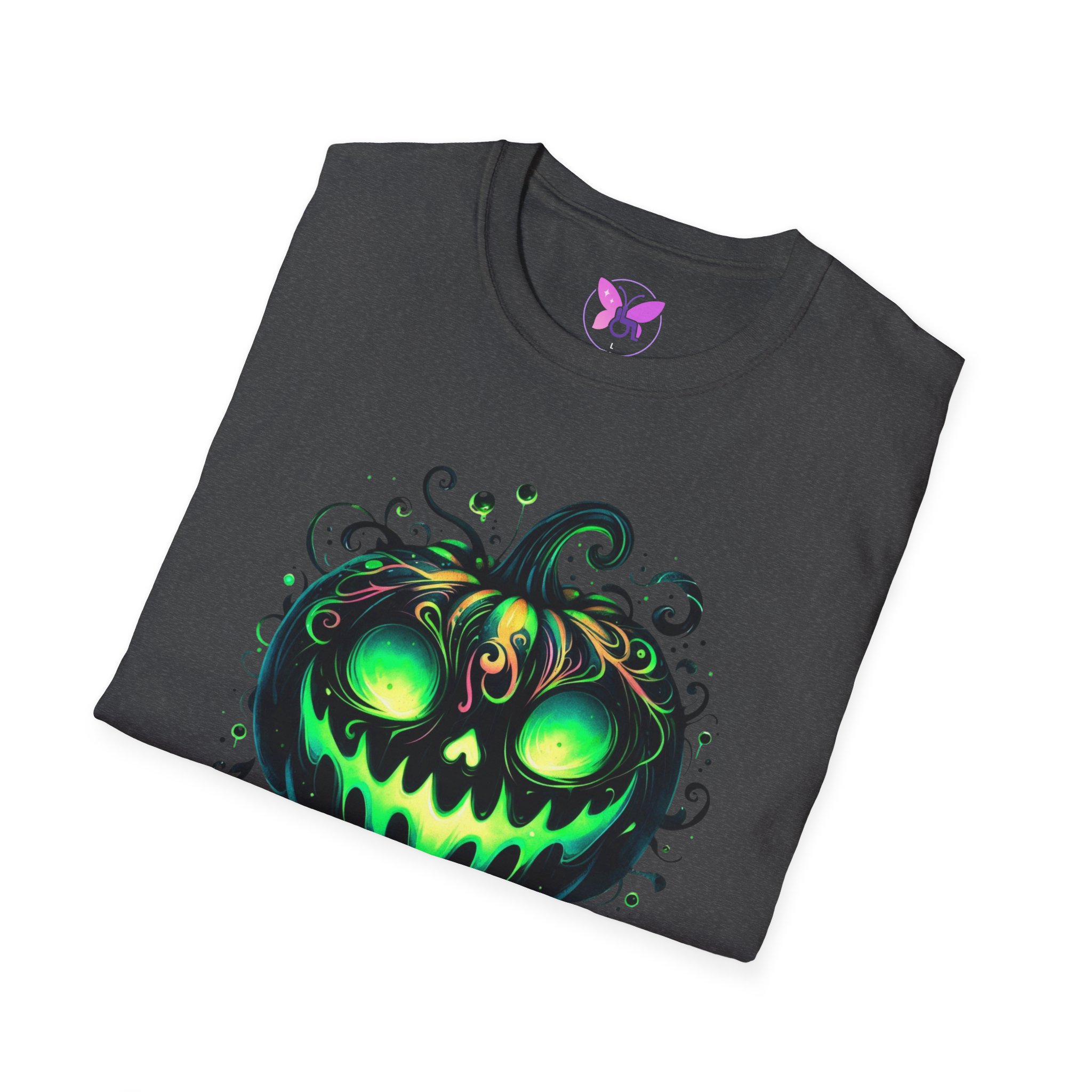 Halloween Glow Pumpkin T-Shirt Lets Get Lit Green Jack O Lantern Tee Spooky Funny Halloween Party Shirt Halloween Costume Top - Image 28