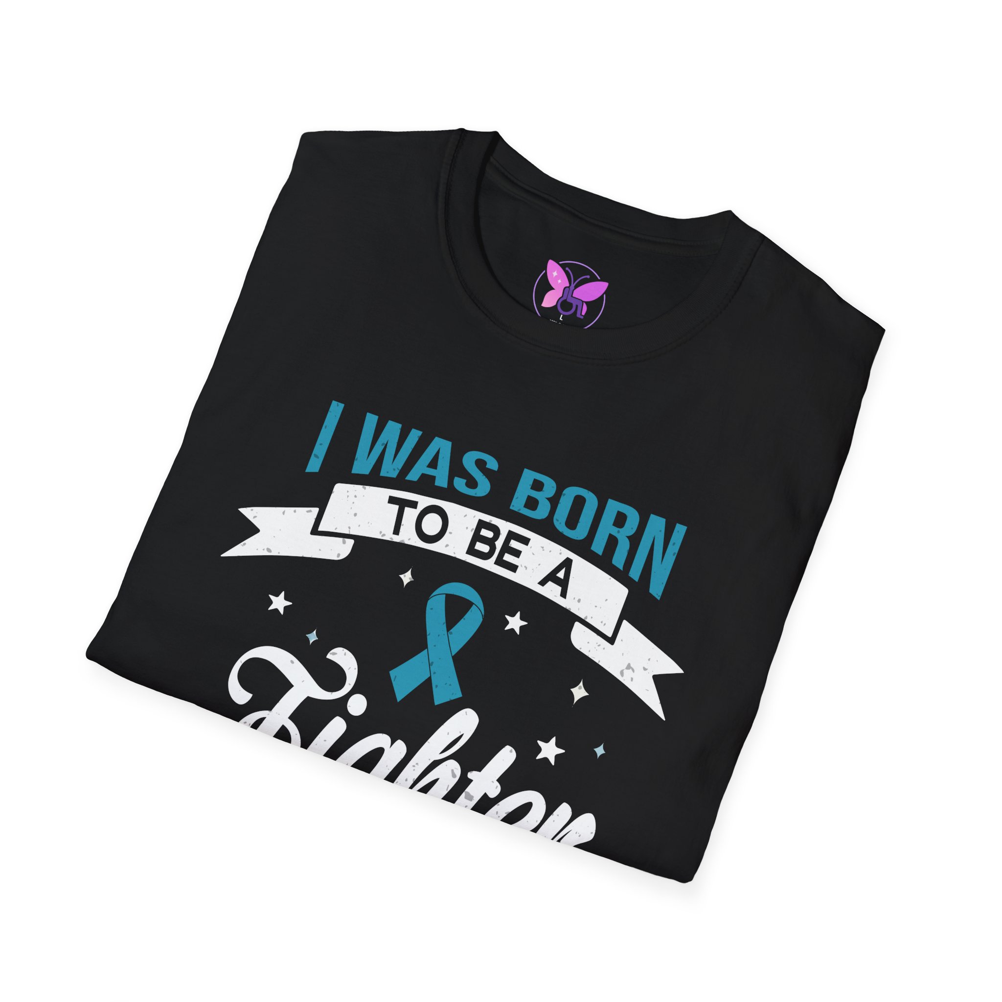 Ribbon Awareness T-Shirt Ovarian Cancer, Sexual Asault Motivational Fighter Unisex Tee| I | Resilience & Motivation Gift for Survivors - Image 4