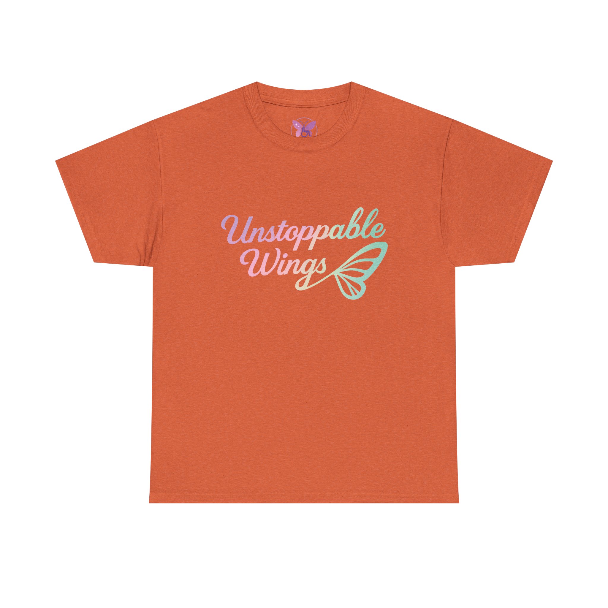 Unstoppable Wings Motivational T-Shirt for Women & Men | Butterfly Empowerment Tee | Inspirational Gift Unisex Heavy Cotton Tee - Image 9