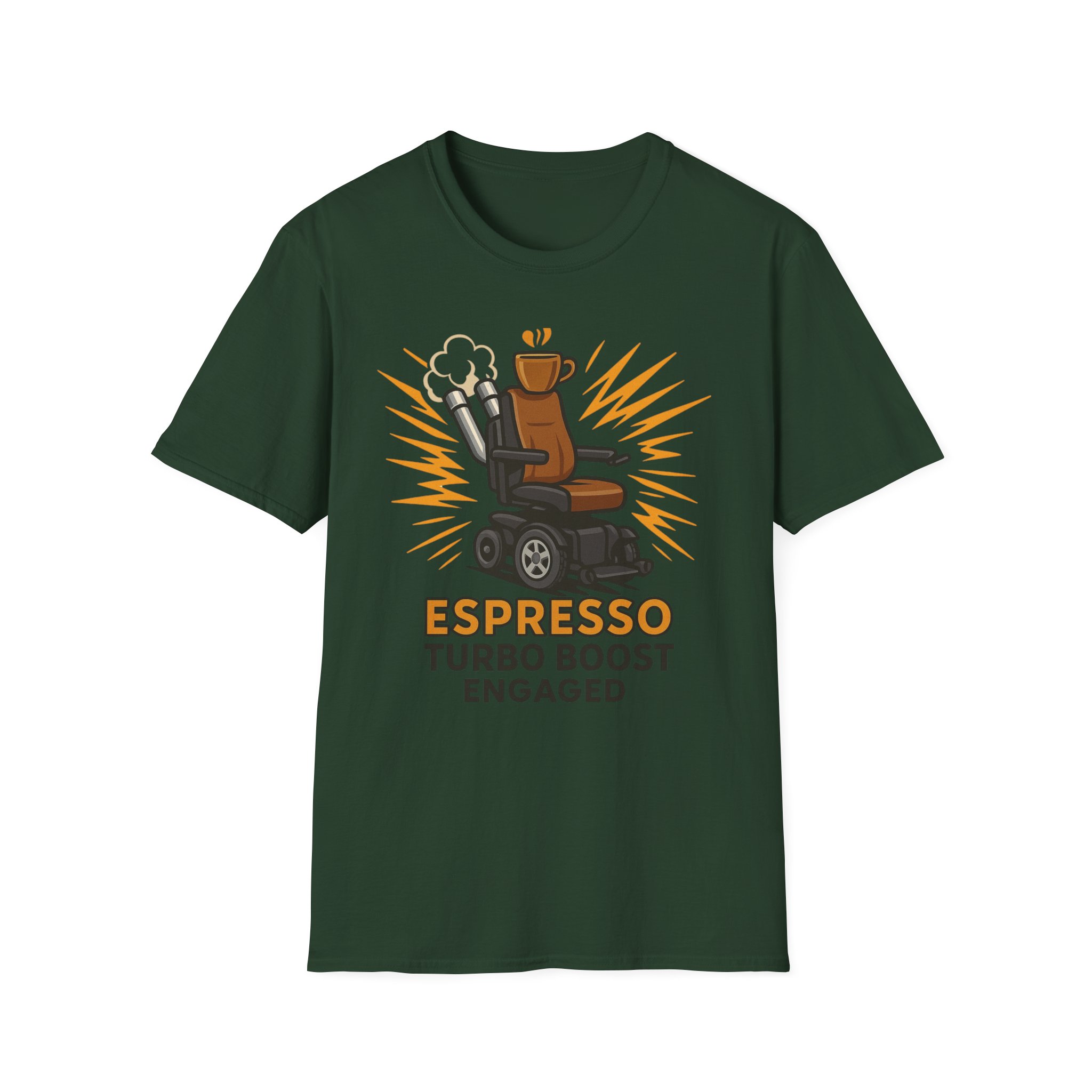 Espresso Turbo Boost Engaged Funny Wheelchair T-Shirt Caffeine and Unstoppable Vibes, Coffee Lover , Wicked Sense of Humor. - Image 21