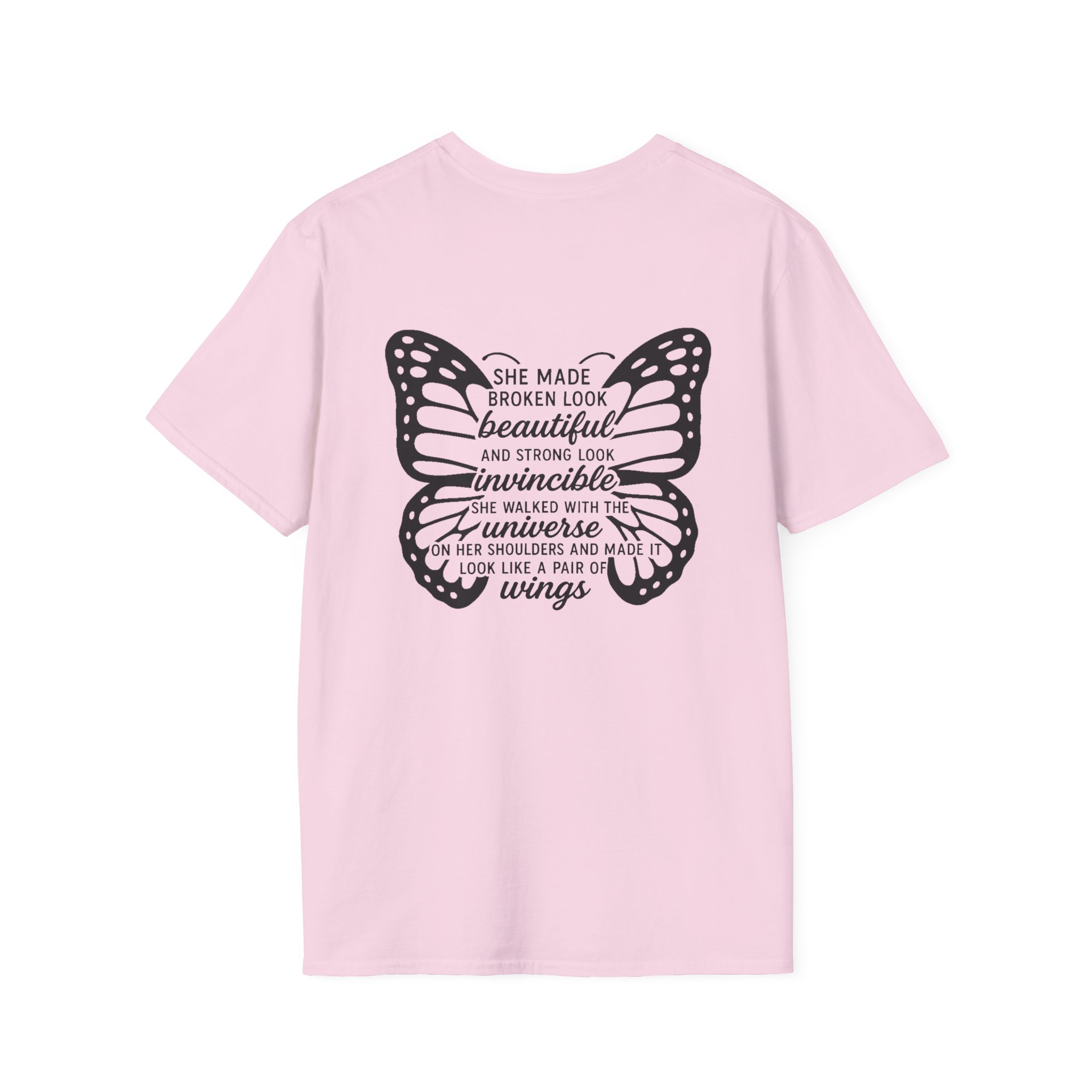 Butterfly Strength T-Shirt Wings Unchained Inspirational Tee, Empowerment , Motivational Gift, Resilient Tee, Surviour Tee, Purple Butterfly - Image 30